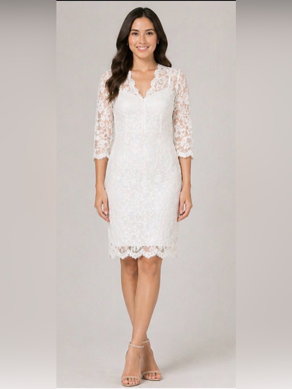 Miusol White Lace Dress – Elegant & Timeless ✨